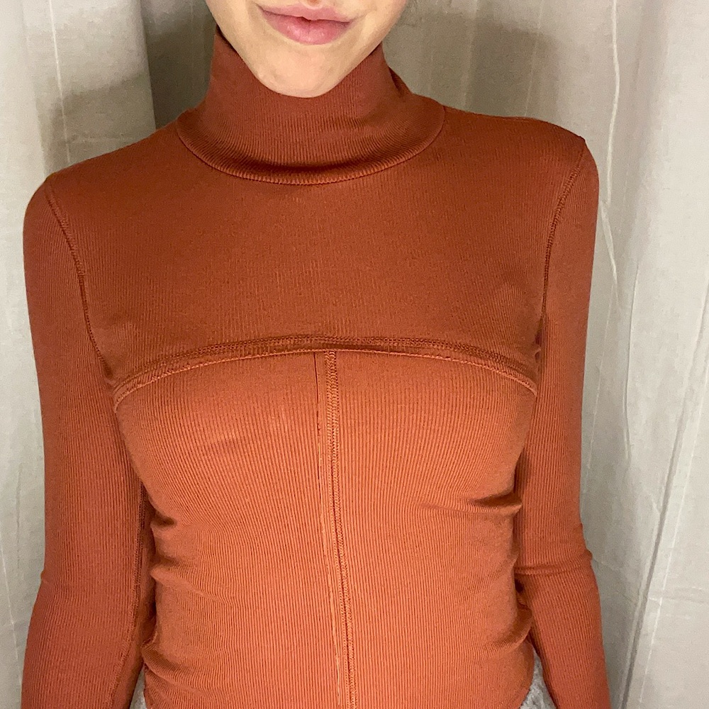 Aritzia Wilfred Free turtleneck. Size S.Burnt orange. Well made, thick material.